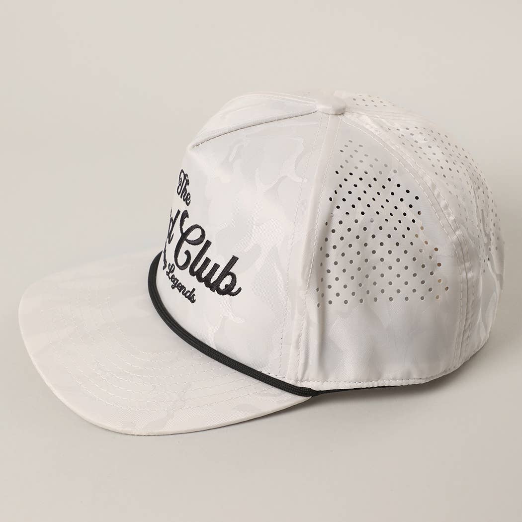THE DAD CLUB Embroidered White Camo Trucker Hat