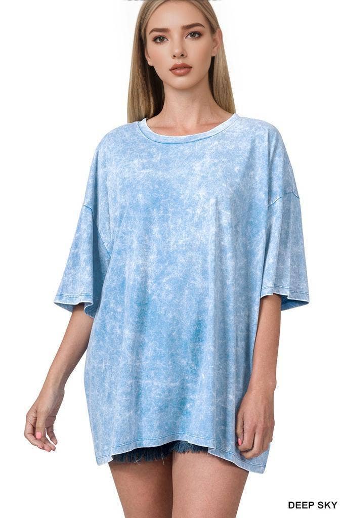 Washed Cotton Oversized Tee