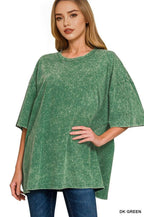 Washed Cotton Oversized Tee