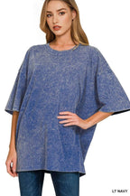 Washed Cotton Oversized Tee
