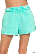 Fleece Shorts Acid Wash & Solid