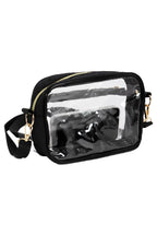 Quilted Clear PVC Crossbody Messenger Bag