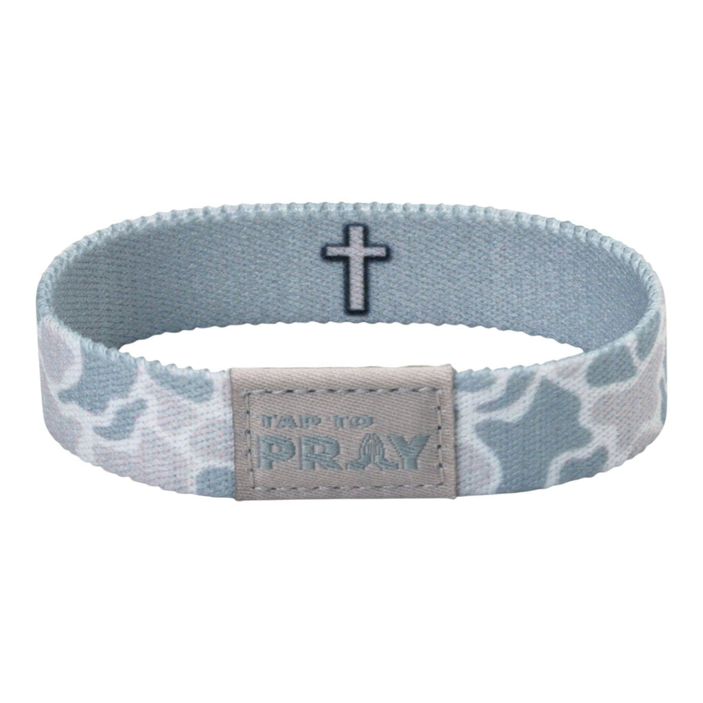 Tap To Pray® Wristband – River Rock Camo - Aspen
