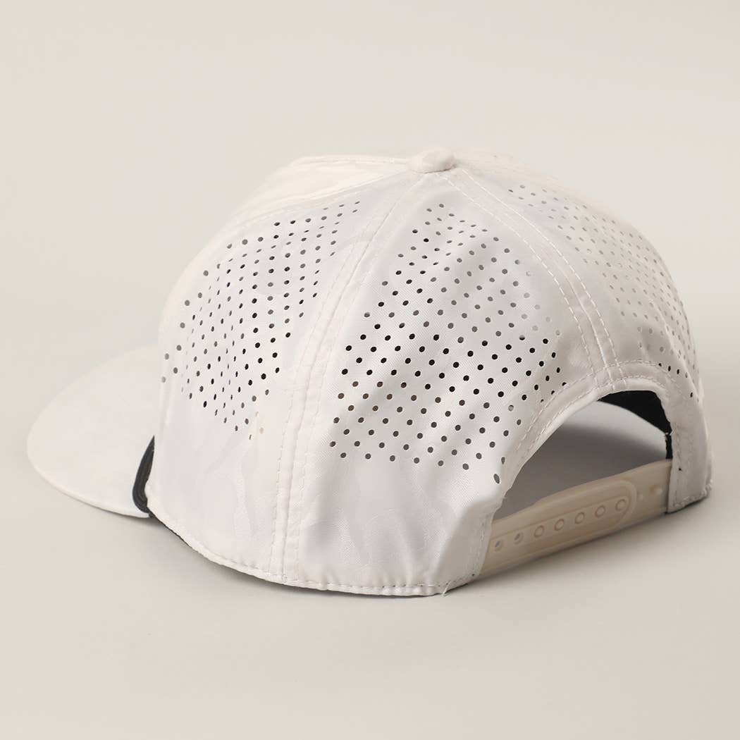 THE DAD CLUB Embroidered White Camo Trucker Hat