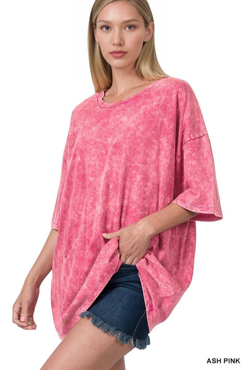 Washed Cotton Oversized Tee