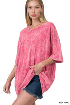 Washed Cotton Oversized Tee