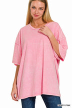 Washed Cotton Oversized Tee