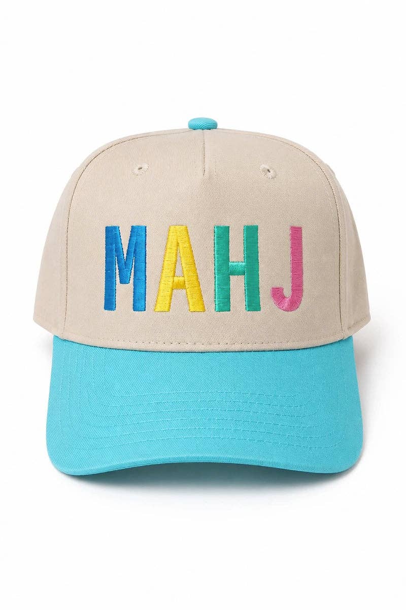 MAHJ Mahjong Two-Toned Hat for Women