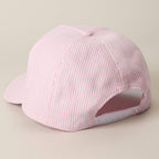 HOT MOMMIN' SUMMER Embroidered Striped Trucker Hat