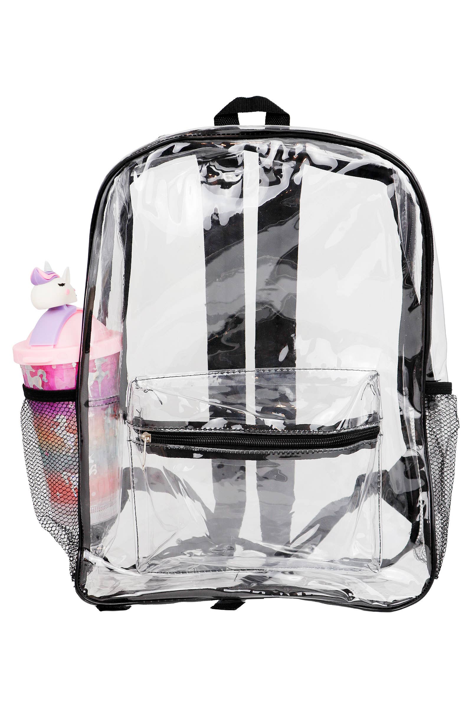 Extra Large Color Outlined Clear Pvc Backpack