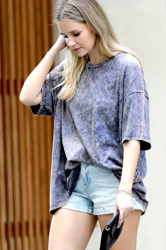Washed Cotton Oversized Tee