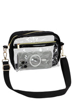 Quilted Clear PVC Crossbody Messenger Bag