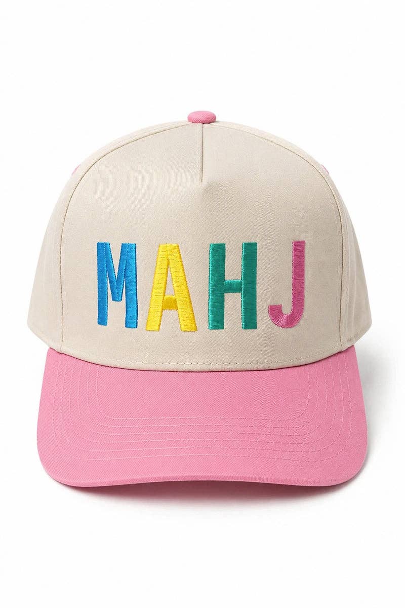 MAHJ Mahjong Two-Toned Hat for Women