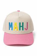 MAHJ Mahjong Two-Toned Hat for Women
