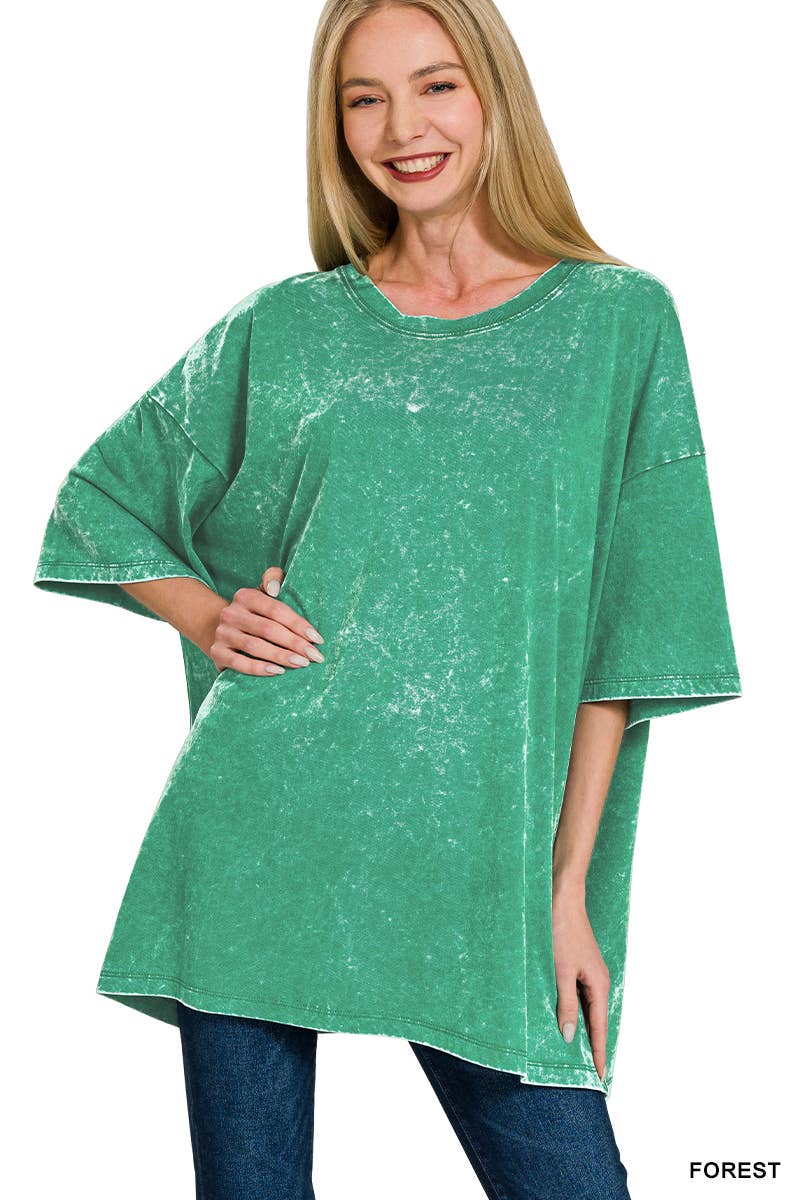 Washed Cotton Oversized Tee