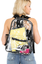 Extra Large Color Outlined Clear Pvc Backpack
