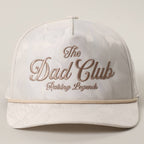 THE DAD CLUB Embroidered White Camo Trucker Hat