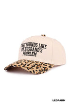 That Sounds Like My Husband’s Problem Two Tone Cotton Hat  Zenana Consgt.