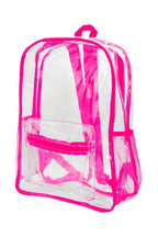 Extra Large Color Outlined Clear Pvc Backpack